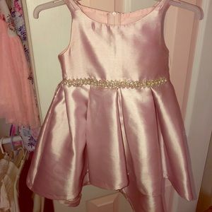 Pink High-Low toddler dress